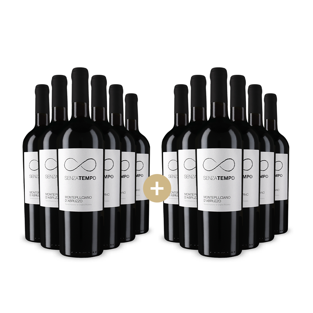 6+6 Flaschen Senza Tempo Montepulciano d'Abruzzo 2022 – Gold