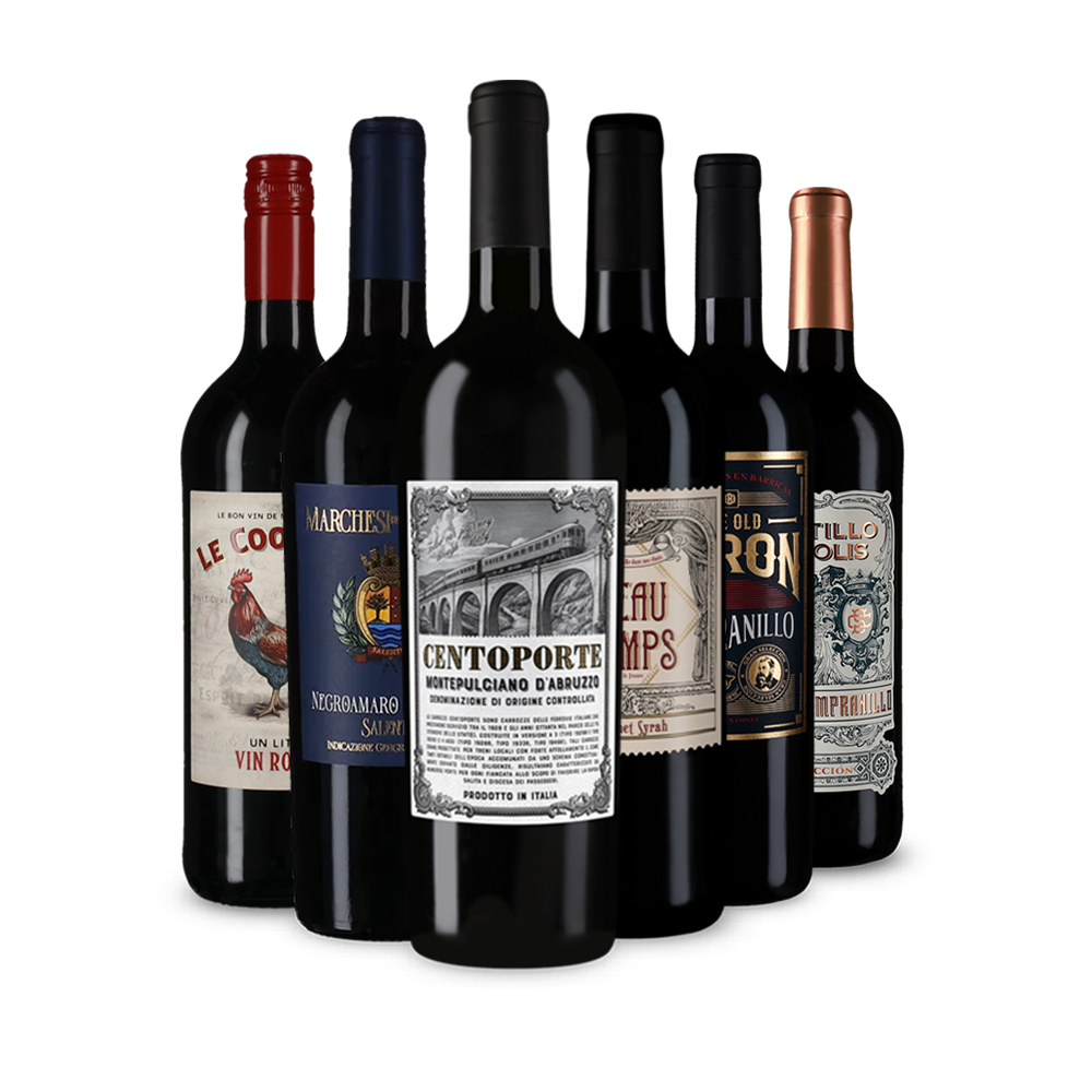 Unsere Rotweine des Jahres im 6er-Probierpaket