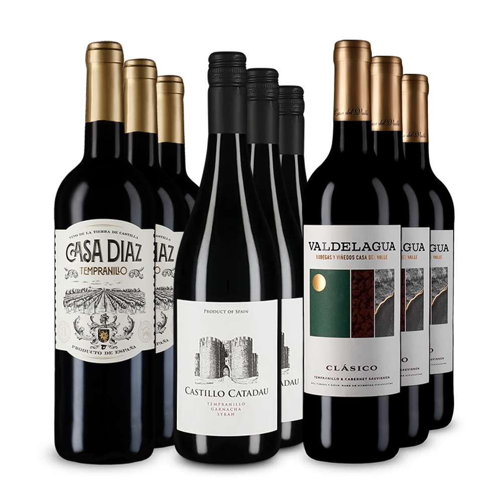 Spanische Rotwein-Stars im 3x3-Paket – Gold