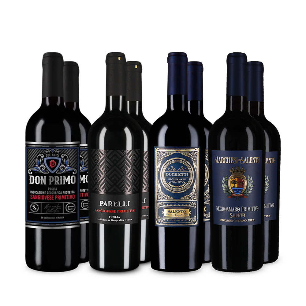 Primitivo-Stars im 4x2-Paket – Gold