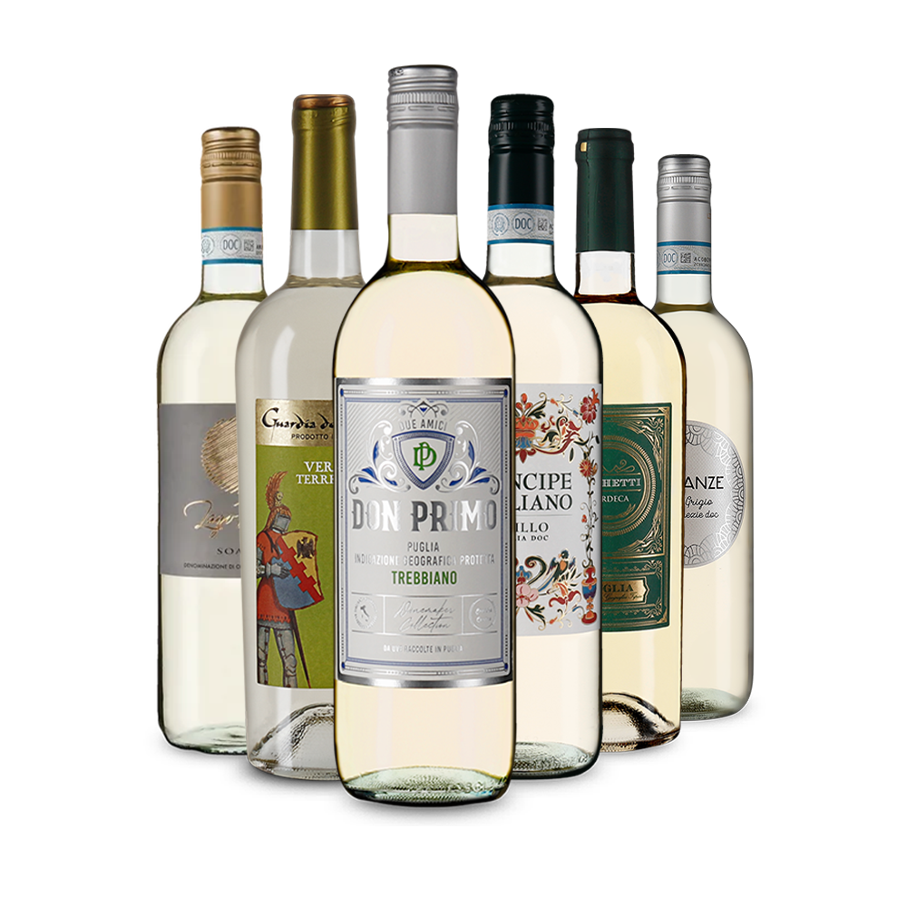 Italienische Weißwein-Hits im 6er-Paket – Gold