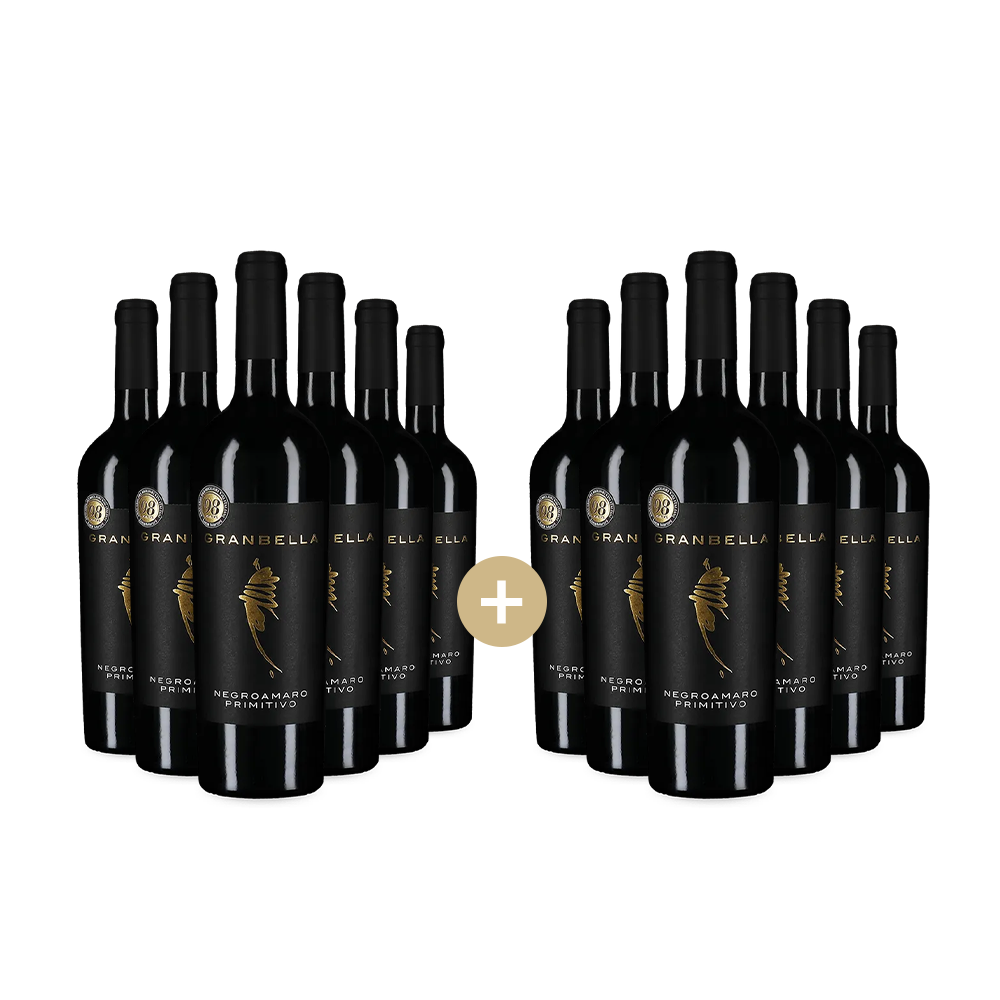6+6 Flaschen Negroamaro Primitivo 2024 – Gold