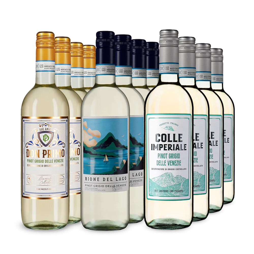 Pinot Grigio XXL: Gold-prämierte Hits im 3x4-Paket – Gold