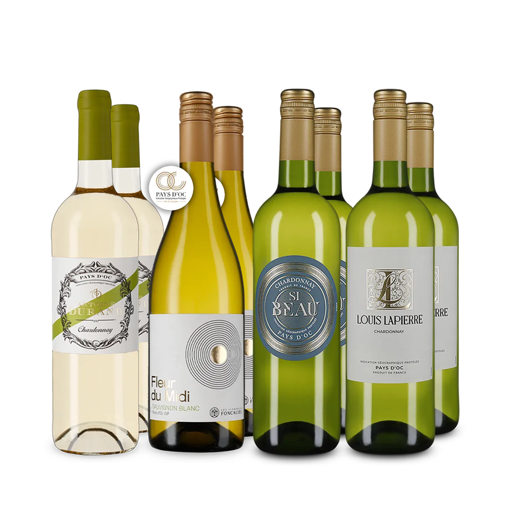 Französische Chardonnay Stars im 4x2-Paket – Gold