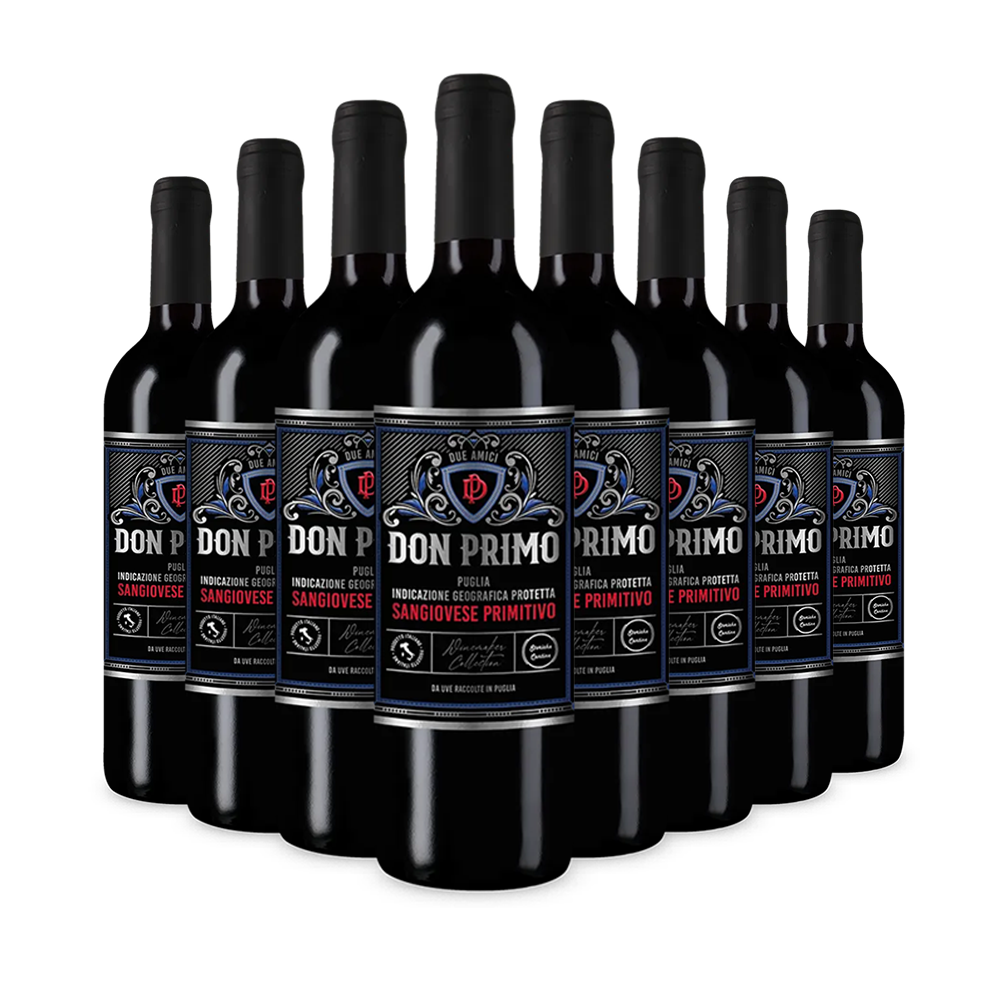 8 Flaschen Sangiovese Primitivo 2024 – Gold