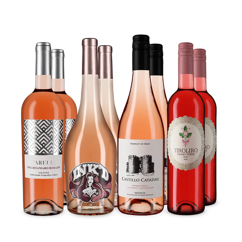 Urlaubs-Rosés aus Südeuropa im 4x2-Vorteilspaket – Gold