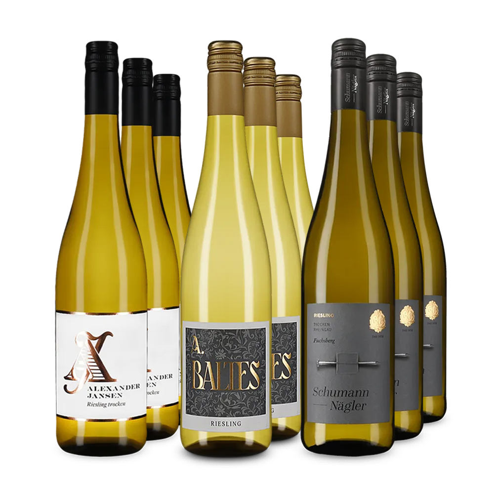 Gold-prämierte Riesling-Stars im 3x3-Paket – Gold