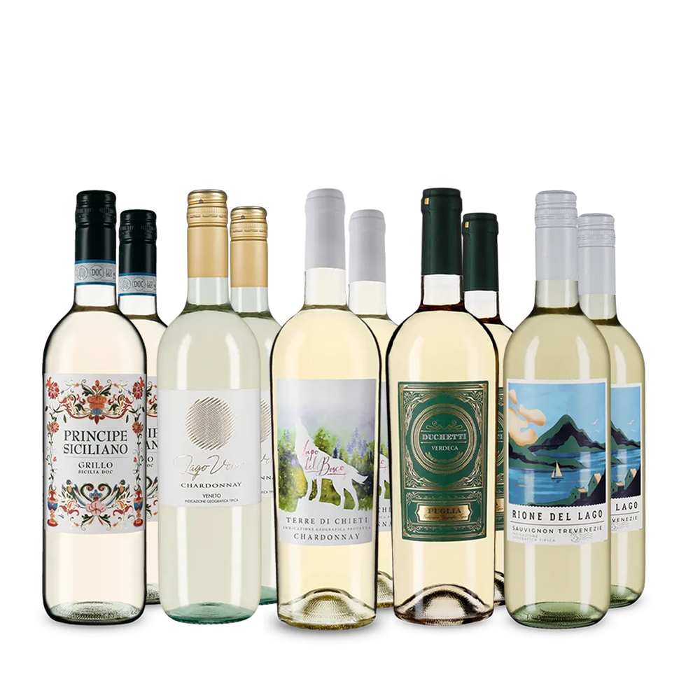 Italienische Weißwein-Hits im 5x2-Paket – Gold