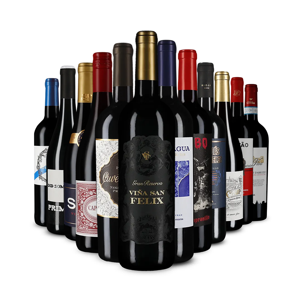 Südeuropäische Rotwein-Stars im 12er-Paket – Gold