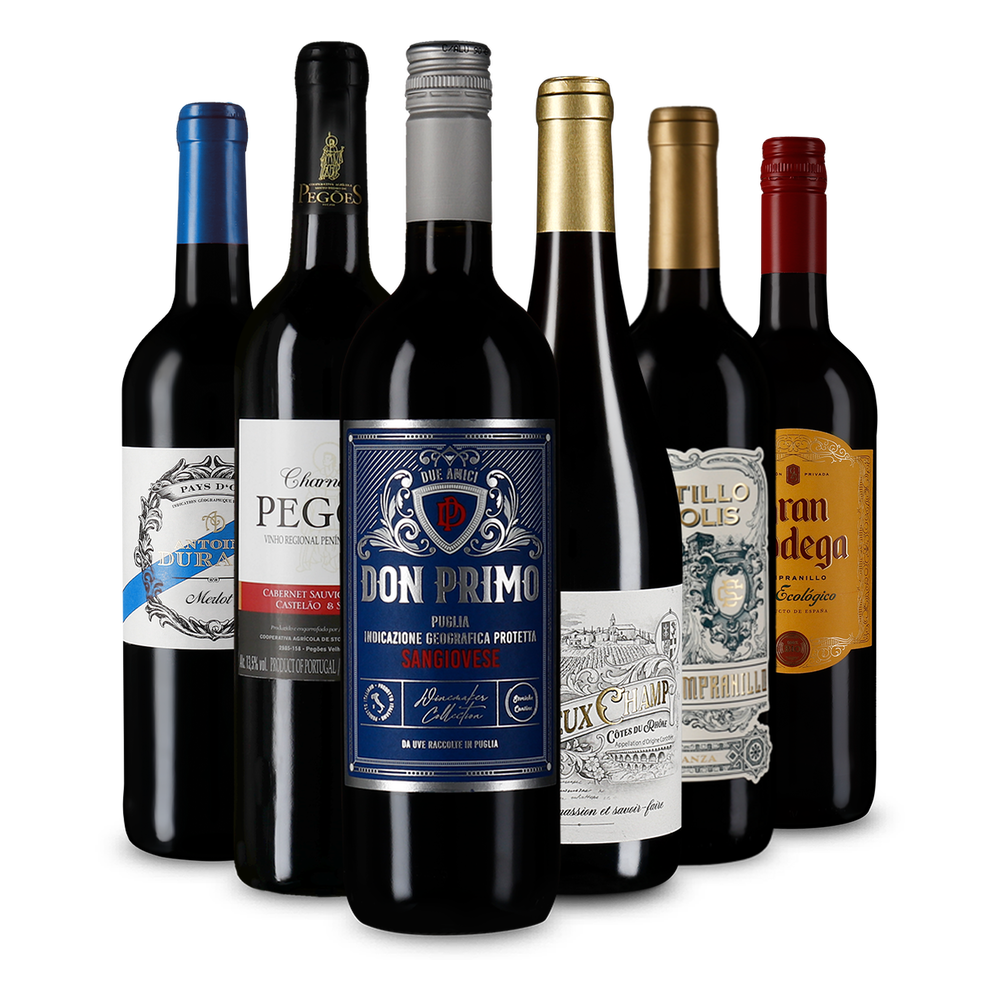 6x1 Rotwein Entdeckerpaket Südeuropa