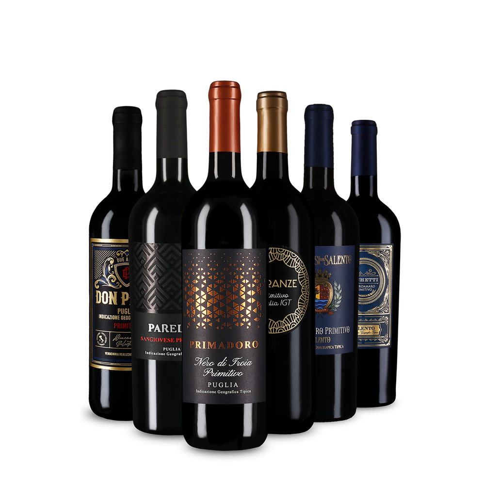 6x1 Trend-Rotwein Nr. 1: Primitivo im Entdeckerpaket