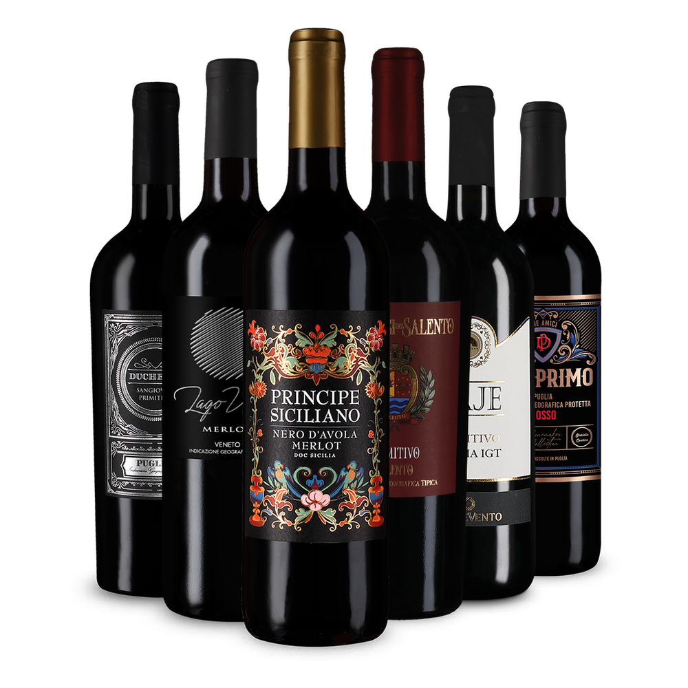 6x1 Rotwein Entdeckerpaket Italien