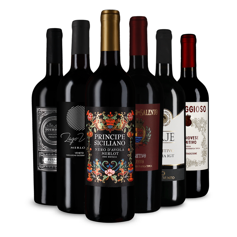 6x1 Rotwein Entdeckerpaket Italien