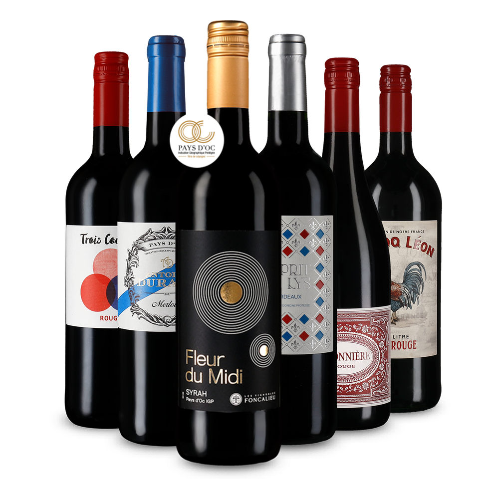 6x1 Rotwein Entdeckerpaket Frankreich