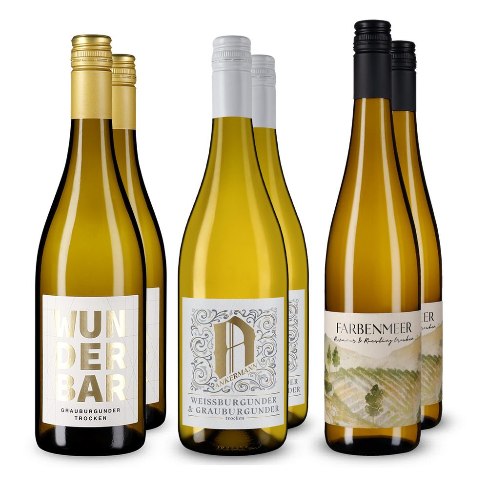 3x2 Weißwein Entdeckerpaket Deutschland