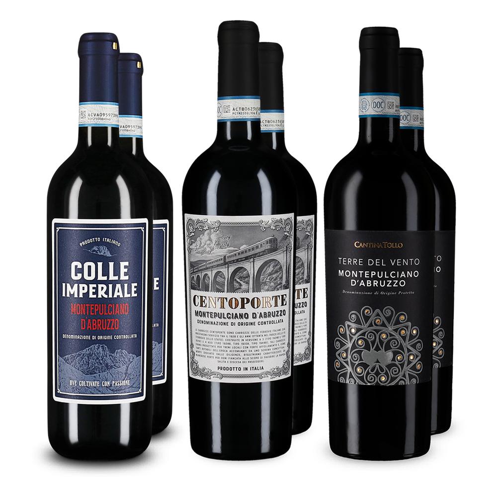 3x2 Montepulciano d'Abruzzo Entdeckerpaket