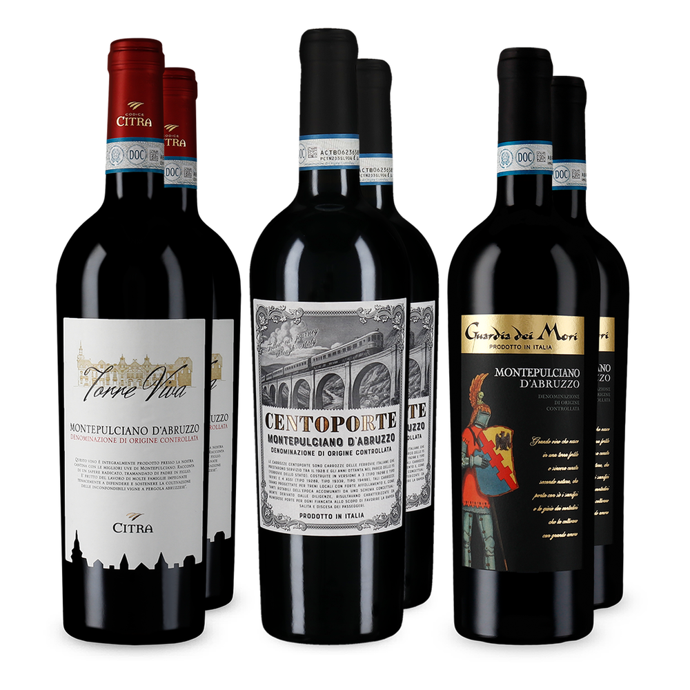 3x2 Montepulciano d'Abruzzo Entdeckerpaket