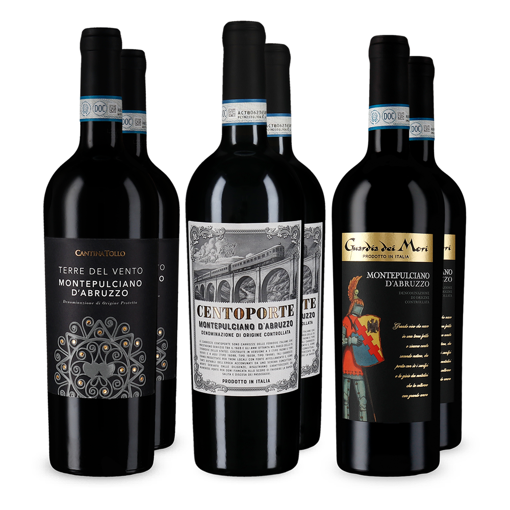 3x2 Montepulciano d'Abruzzo Entdeckerpaket