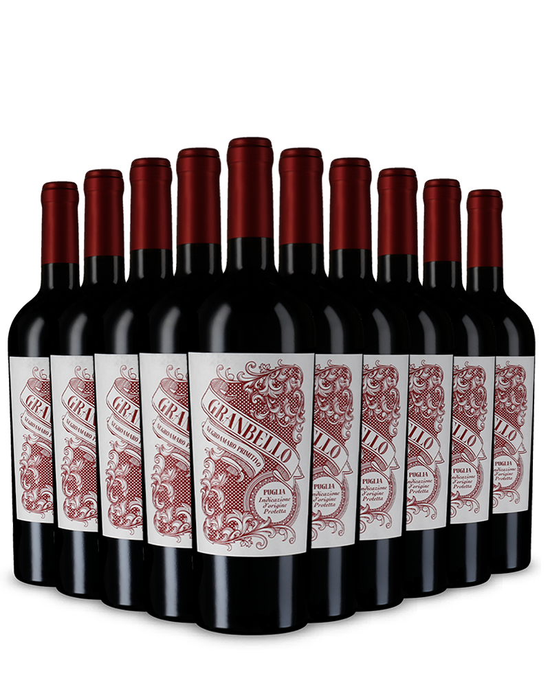 10 Flaschen Negroamaro Primitivo 2022 – Gold