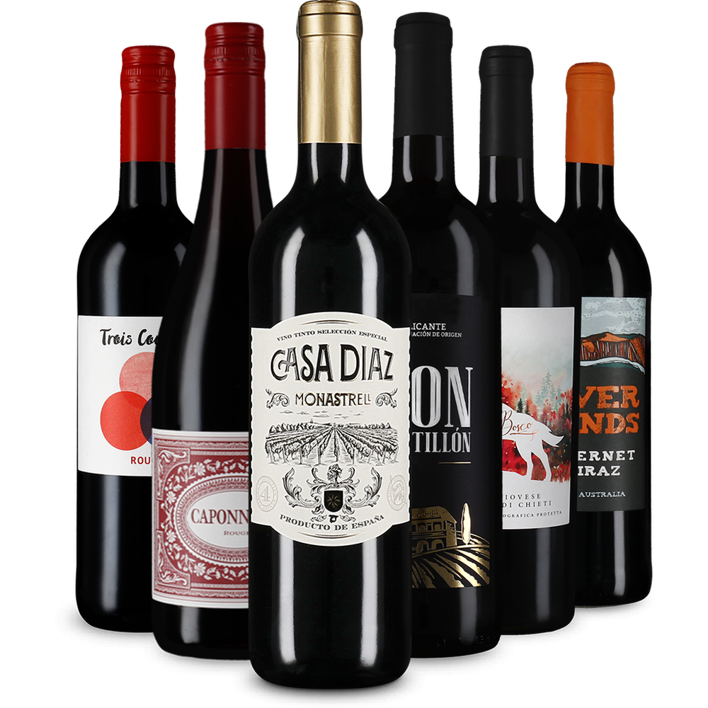 Rotwein international: das Goldsieger-Paket