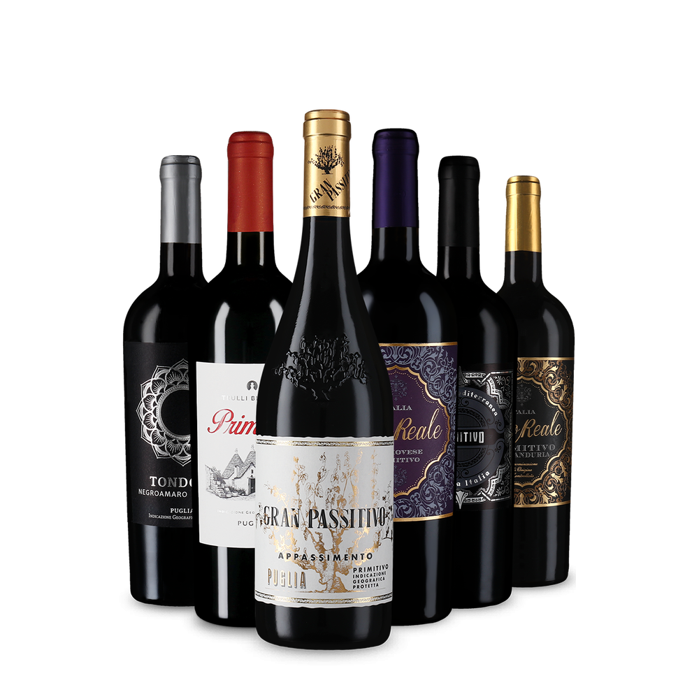 6x1 Primitivo-Highlights aus Apulien