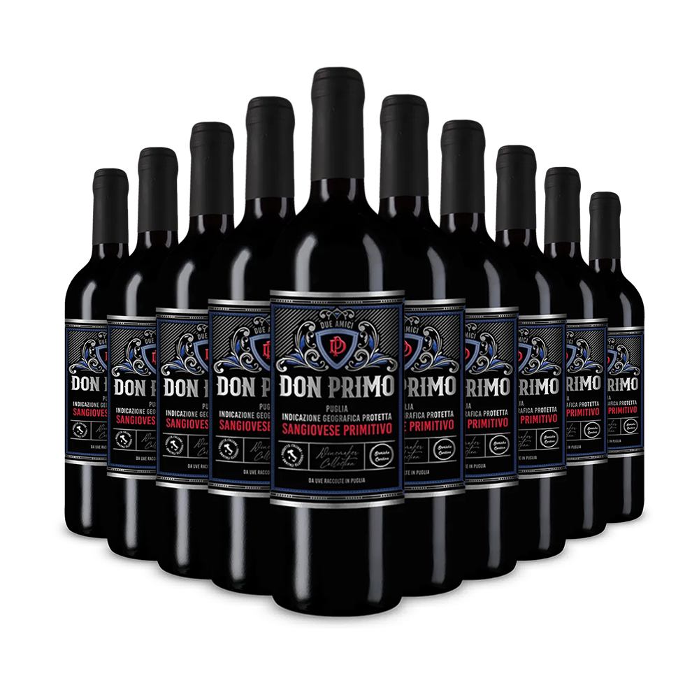 10 Flaschen Sangiovese Primitivo 2024 – Gold