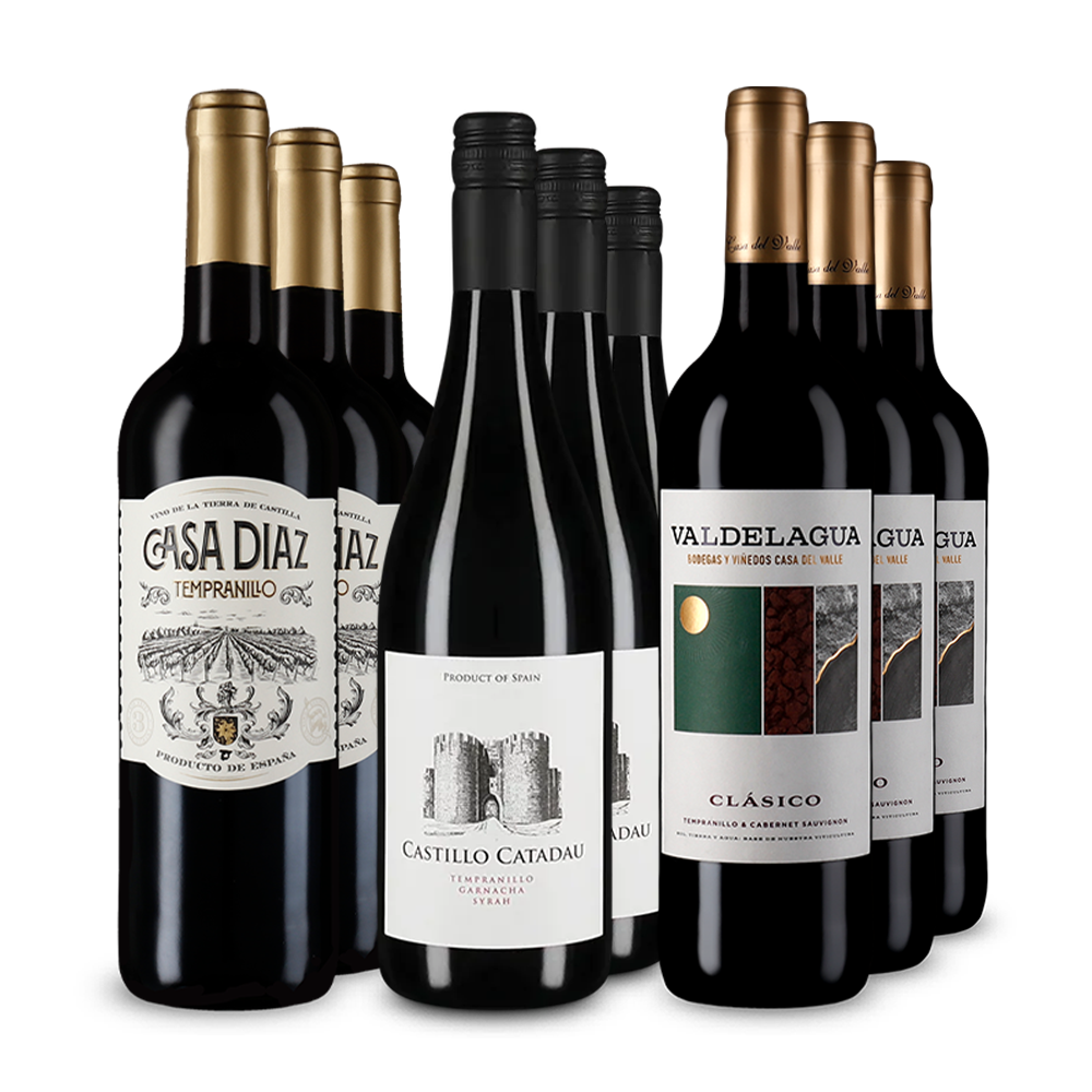 Spanische Rotwein-Stars im 3x3-Paket – Gold