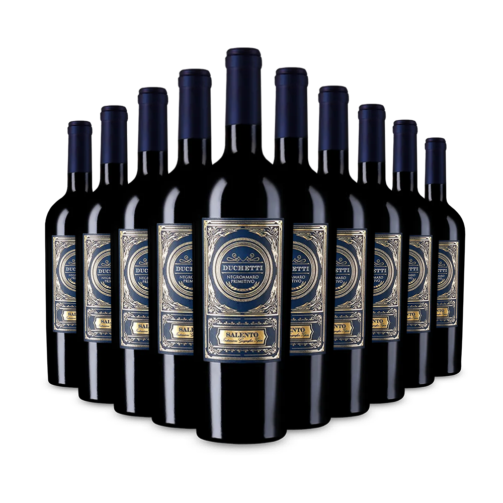 10 Flaschen Duchetti Negroamaro Primitivo 2024 – Gold