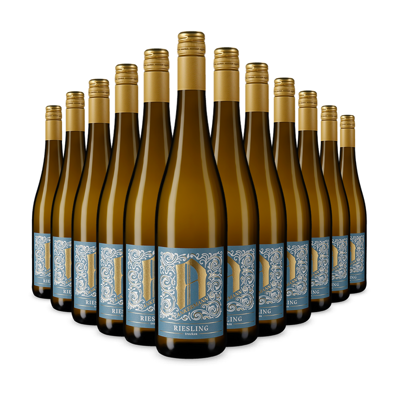 12 Flaschen Riesling trocken 2024 – Gold