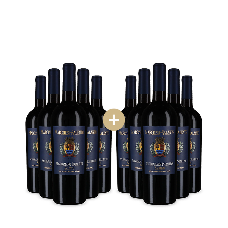 5+5 Flaschen Negroamaro Primitivo 2024 – Gold