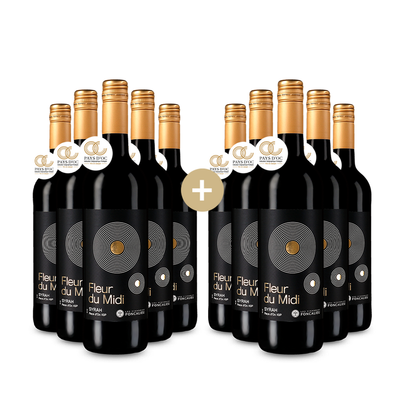 5+5 Flaschen Fleur du Midi Syrah 2023 – Gold