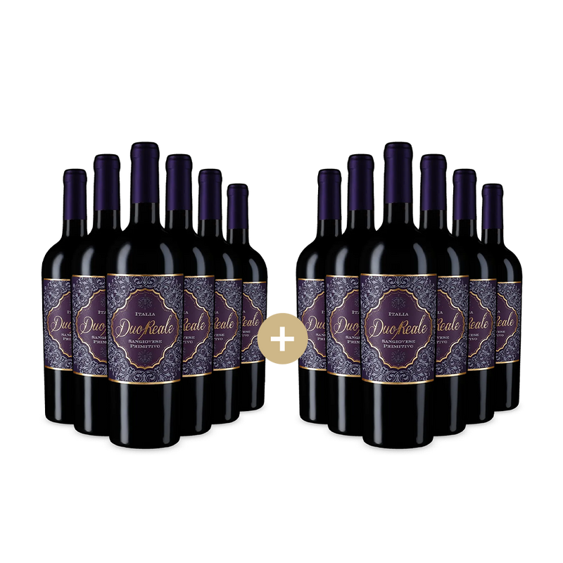 6+6 Flaschen Duo Reale Sangiovese Primitivo 2024 – Gold