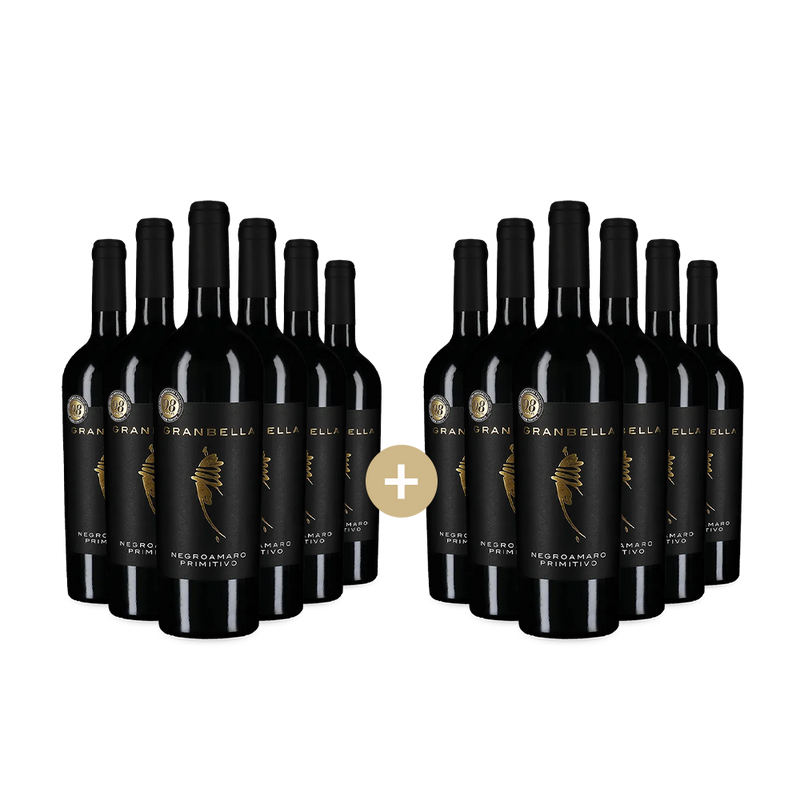 6+6 Flaschen Negroamaro Primitivo 2024 – Gold