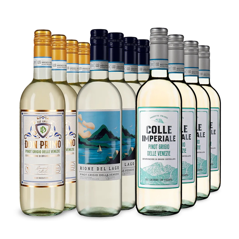 Pinot Grigio XXL: Gold-prämierte Hits im 3x4-Paket – Gold