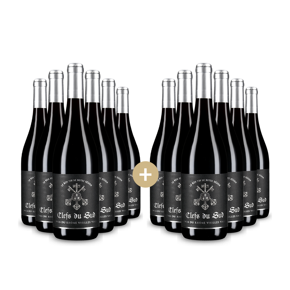 6+6 Flaschen Côtes du Rhône Vieilles Vignes 2023 – Gold