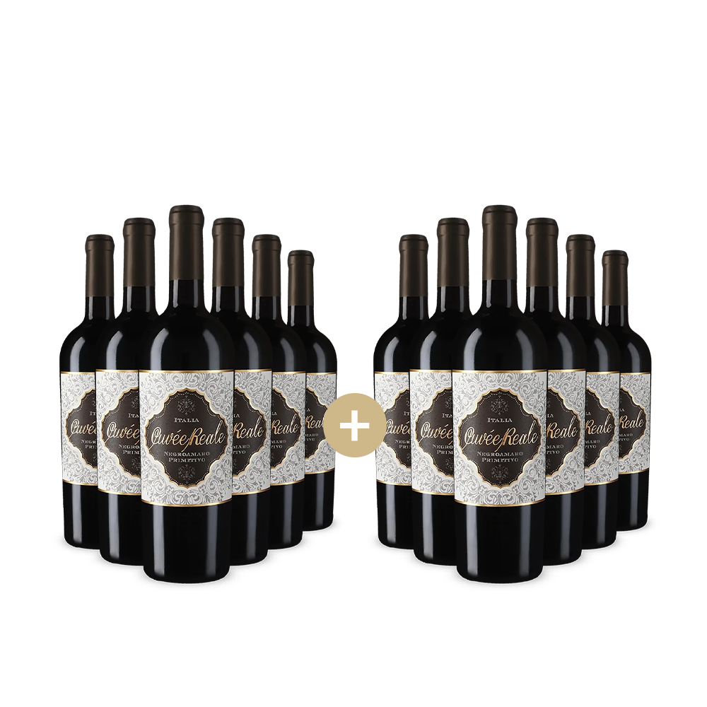 6+6 Flaschen Cuvée Reale Negroamaro Primitivo 2024 – Gold