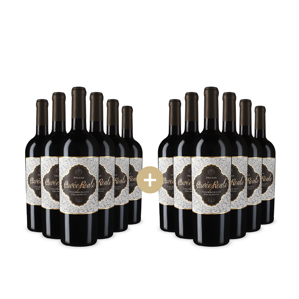 6+6 Flaschen Cuvée Reale Negroamaro Primitivo 2024 – Gold