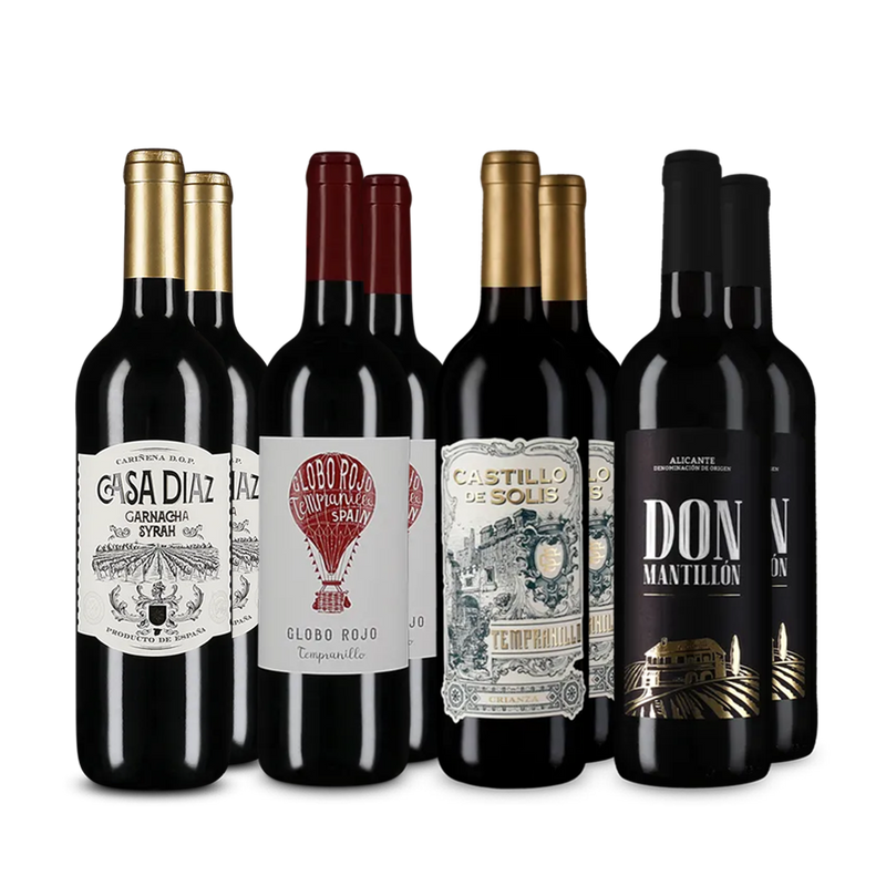 Spanische Rotwein-Stars im 4x2-Paket – Gold