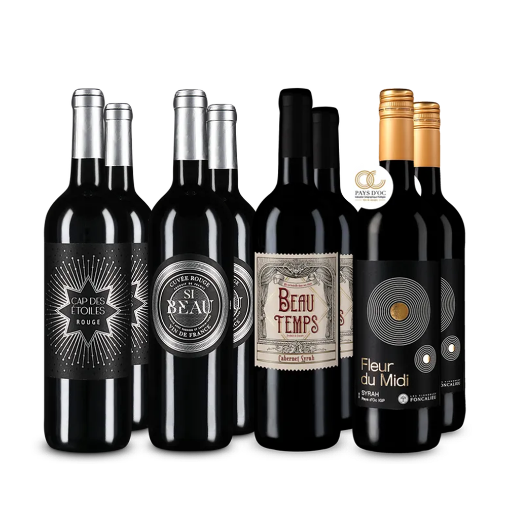 Französische Rotwein-Stars im 4x2-Paket – Gold