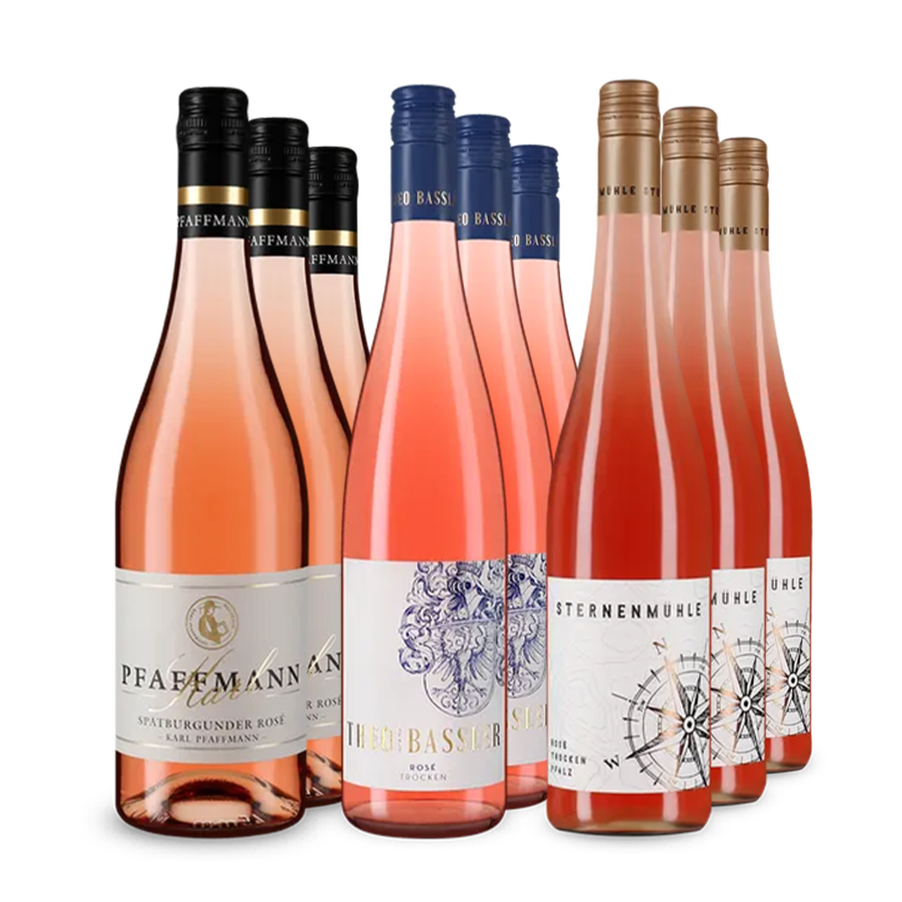 Pfälzer Rosé-Hits im 3x3-Paket – Gold