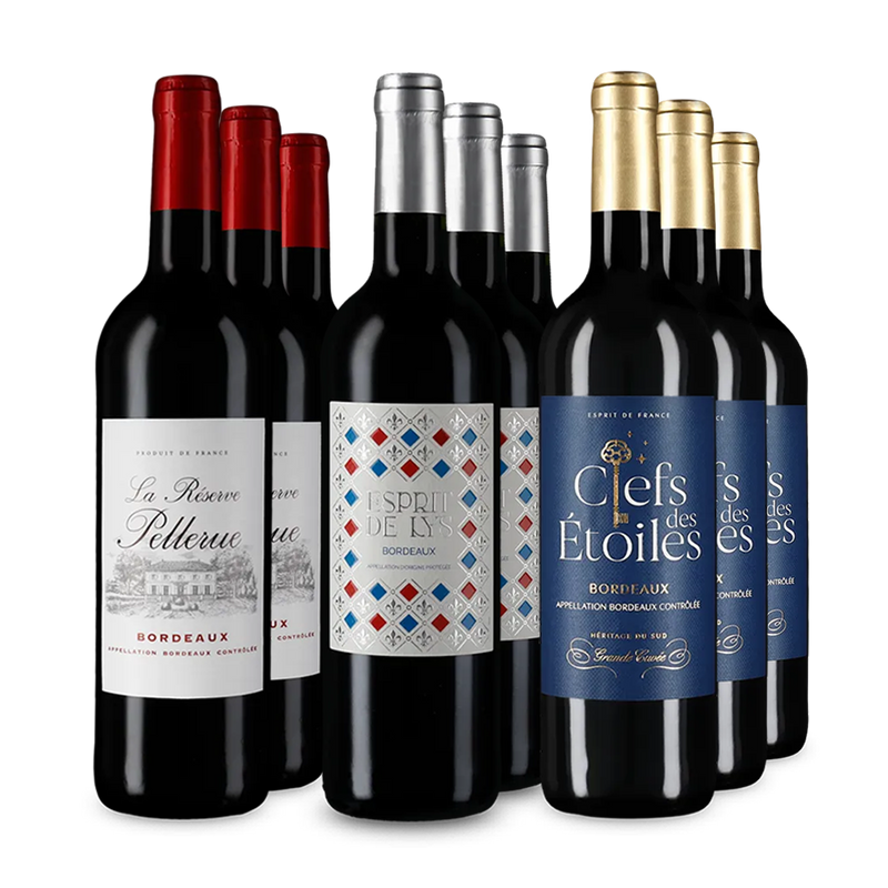 Gold-prämierte Bordeaux-Stars im 3x3-Paket – Gold