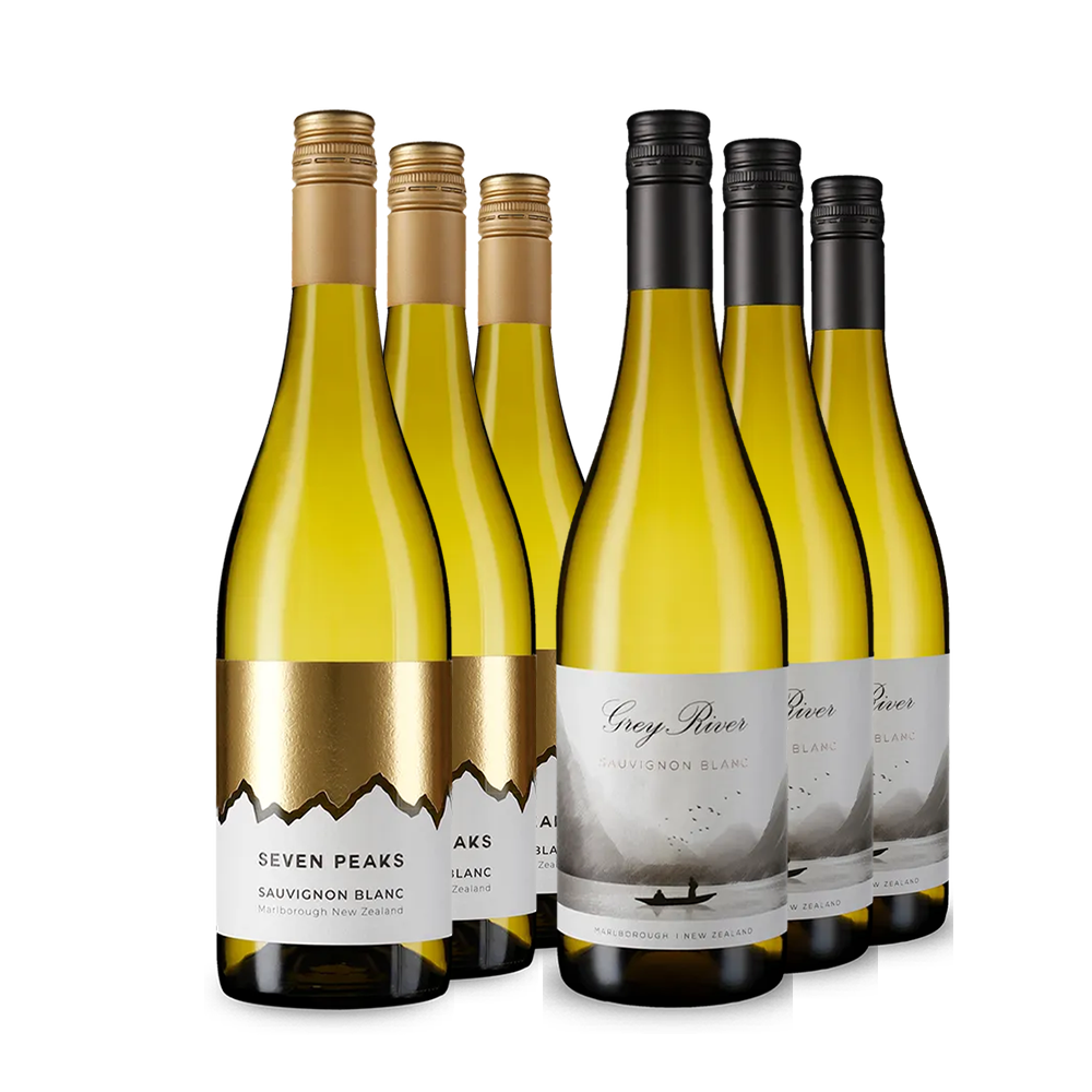 Sauvignon-Blanc-Duo aus Marlborough im 2x3-Vorteilspaket – Gold