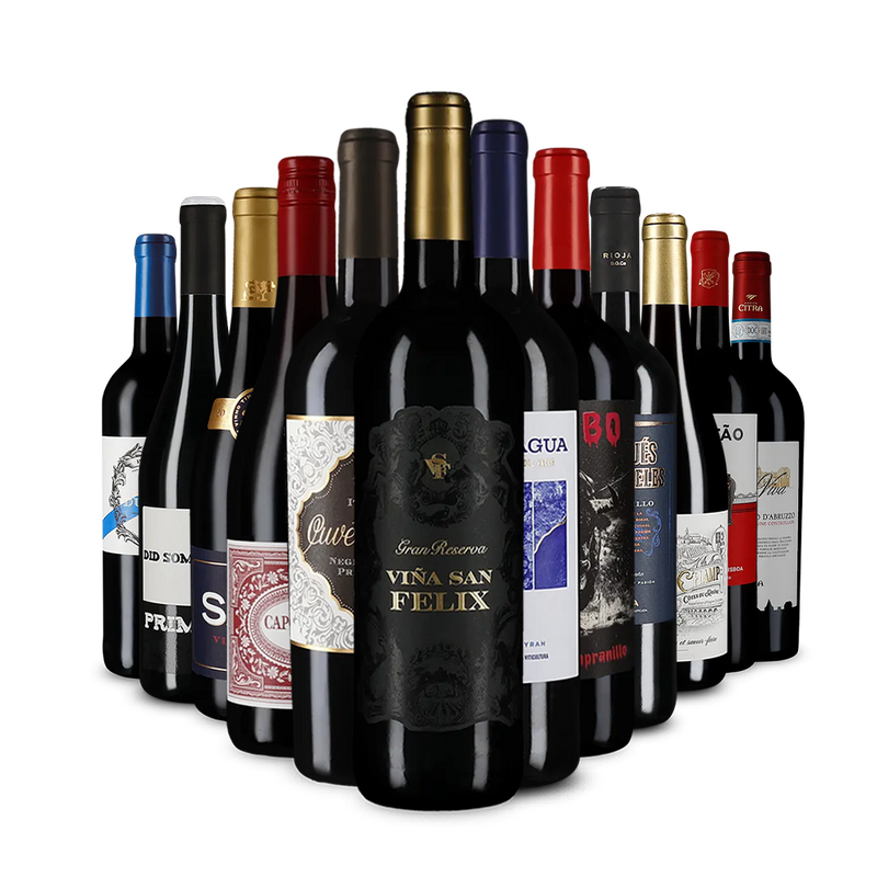 Südeuropäische Rotwein-Stars im 12er-Paket – Gold