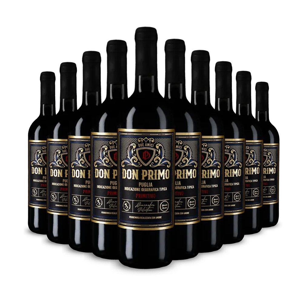 10 Flaschen Primitivo 2023 – Gold