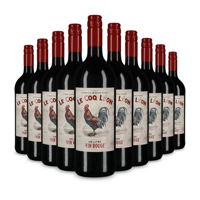 10 Flaschen Un Litre Vin Rouge – Gold