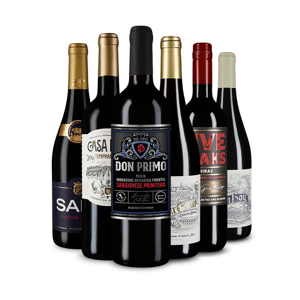 Die Rotweine des Jahres 2025 im 6er-Probierpaket – Gold