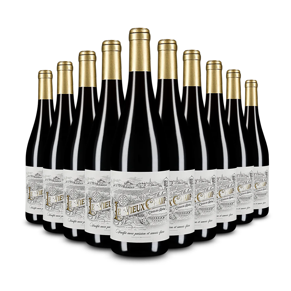 10 Flaschen Côtes du Rhône 2023 – Gold