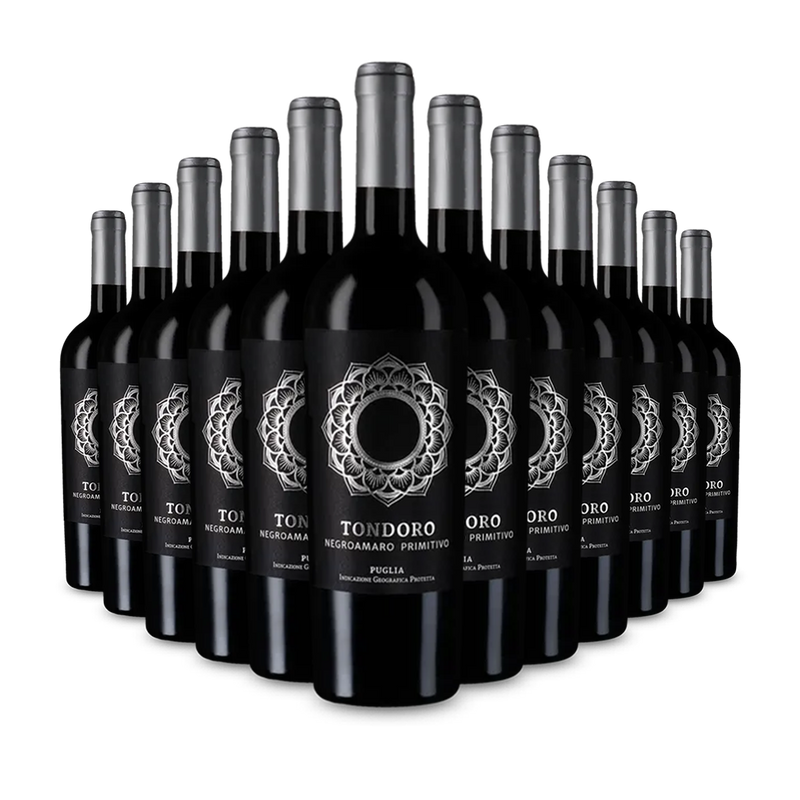 12 Flaschen Tondoro Negroamaro Primitivo 2023 – Gold