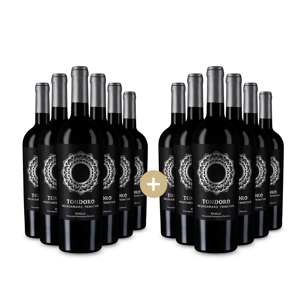 6+6 Flaschen Negroamaro Primitivo 2023 – Gold