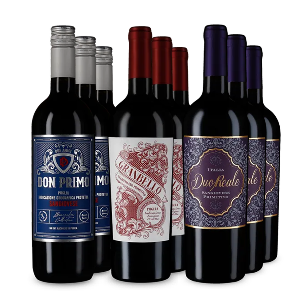 Apulische Rosso-Hits im 3x3-Paket – Gold